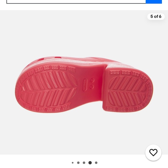 CROCS Women's Hyper Pink Siren Platform Clogs - Picture 3 of 6